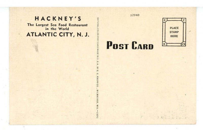 NJ - Atlantic City. Hackney's Famous Lobster Pool  (chip)