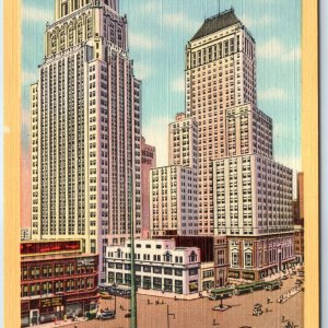 c1940s Newark, NJ Raymond-Commerce Building Essex Bank Downtown Railway PC A246