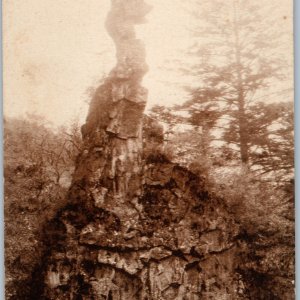 1910s Kozuke Japan Strange Rock Haruna Shrine Kuori Stone Tower Tsuzura-iwa A195