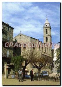 Postcard Modern church Ste Marie Sartene Place Porta