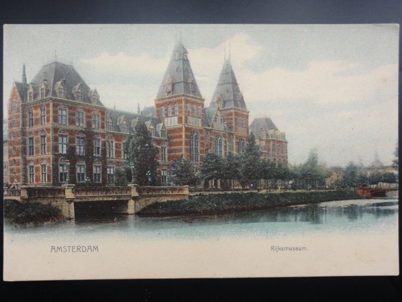 Netherlands AMSTERDAM Rijksmuseum - Old Postcard