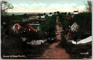 Village Of Grand Pre Nova Scotia Canada Pathways through Residences Postcard