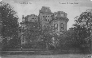 EPISCOPAL ORPHANS HOME SAVANNAH GEORGIA POSTCARD (1907)