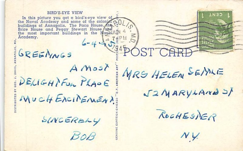 U. S. Naval Academy Annapolis, Maryland MD