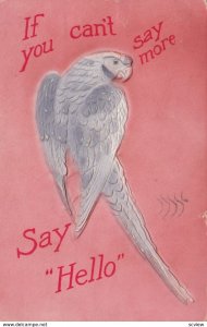 Parrot ; If you can't say more...Say Hello , 1910