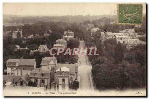 Old Postcard Villers Villas Panoramic