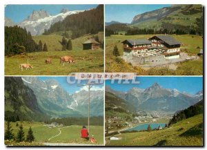 Postcard Modern Cafe Ritz Engelberg