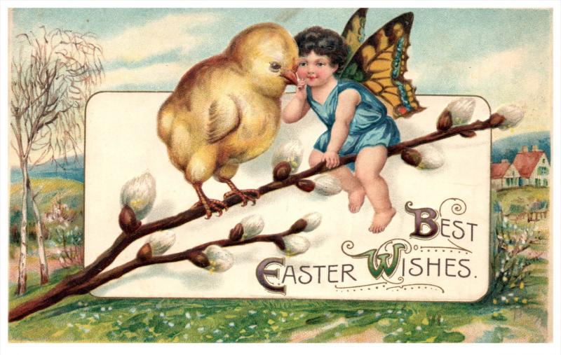 298  Easter Butterfly  Child Angel