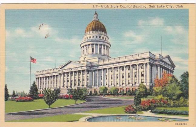 Utah Salt Lake City State Capitol Building Curteich