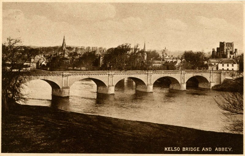 UK - England, Kelso. Bridge and Abbey