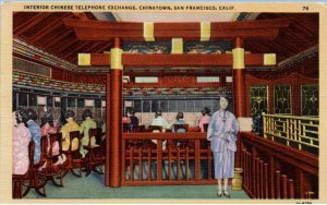 San Francisco, California - Interior of Chinese Telelphone Exchange - 1940s