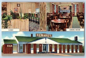1946 Rock Springs Wyoming Vintage Postcard Howard Cafe Lincoln Hi-way Restaurant