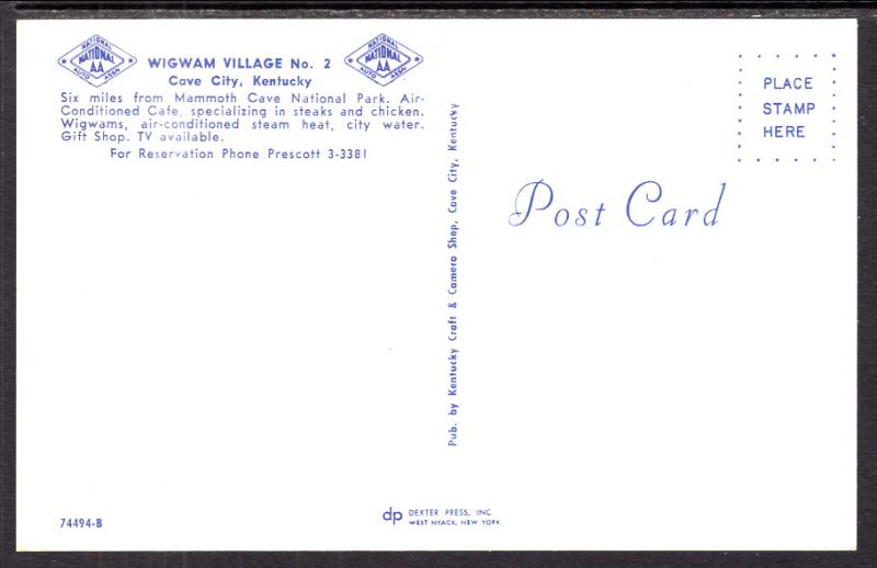 Wigwam Village no 2,Cave City,KY