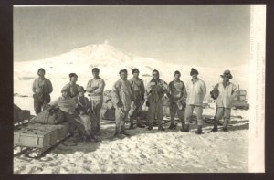 REAL PHOTO SOUTH POLE EXPEDITION CAPTAIN SCOTT AND CREW POISTCARD COPY