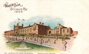 Vintage Postcard 1900's World's Fair 1904 Administration Bldg. St. Louis MO