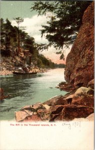 Vintage Postcard The Rift in the Thousand Islands, New York KJ10