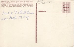 PC6007 HOTEL PLAZA, SAN FRANCISCO, CA