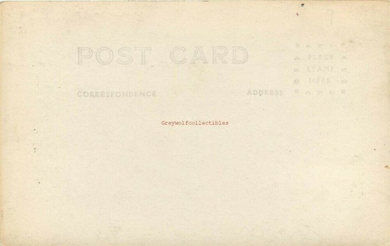 MT, Miles City, Montana, Custer County High School, RPPC