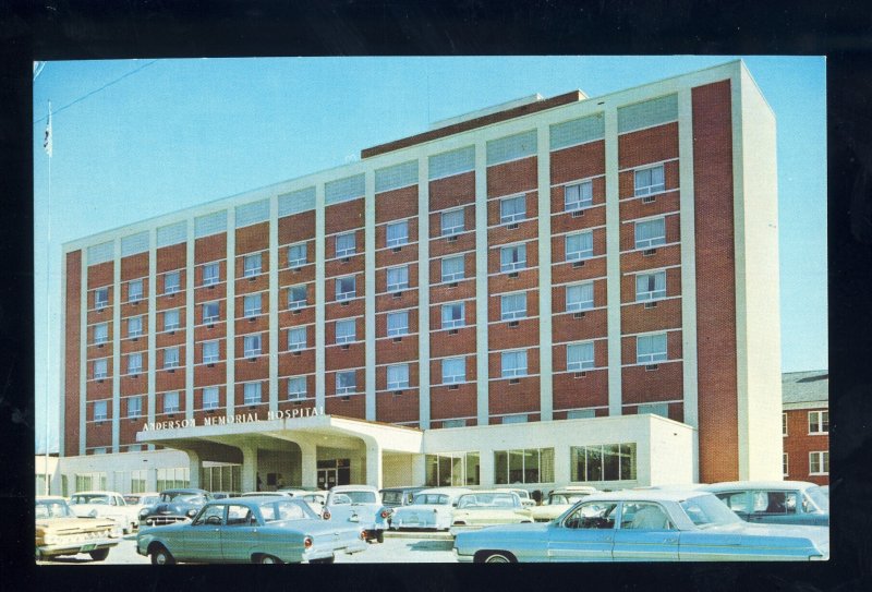 Anderson, South Carolina/SC Postcard, Memorial Hospital, 1960's Cars,For...