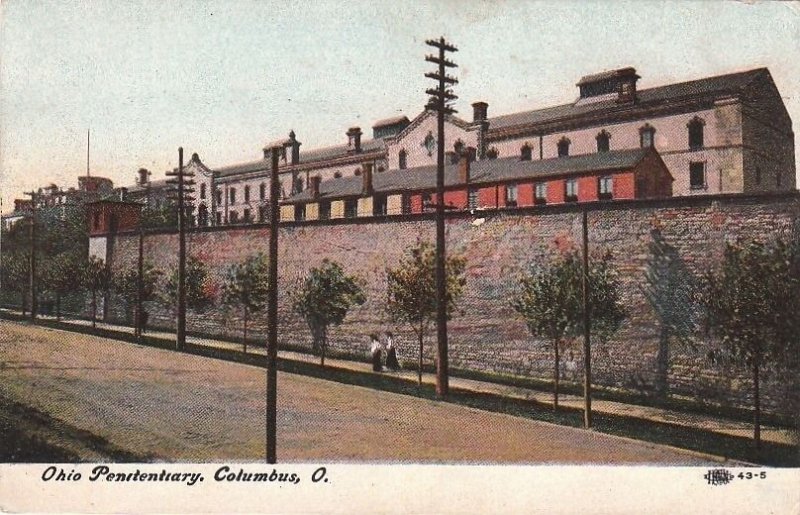 Postcard Ohio Penitentiary Columbus Ohio