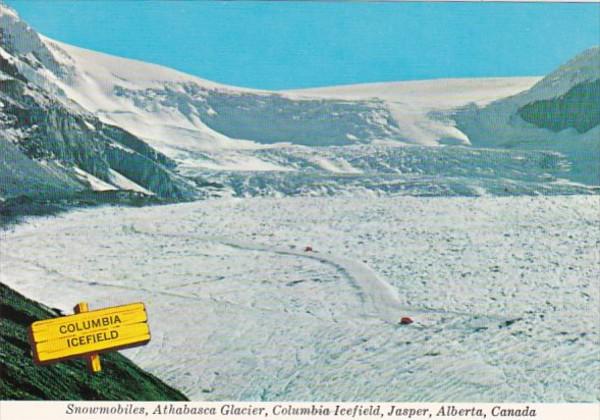 Canada Jasper Snowmobiles Athabasca Glacier Columbia Icefield