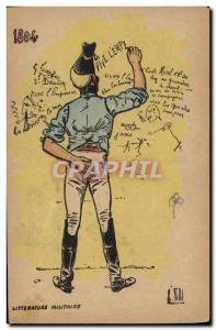 Old Postcard Army Military Literature 1804