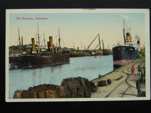 Scotland ABERDEEN The Harbour - Old Postcard