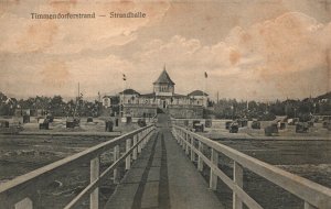 Germany Timmendorfer Strand Strandhalle Vintage Postcard 03.93