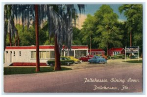 1953 Tallahassee Dining Room Exterior Tallahassee Florida FL Posted Car Postcard