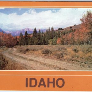 c1970s ID, Idaho Back Roads Sawtooth Scenic Route 75 Dirt Rd Souvenir 4x6 PC M12