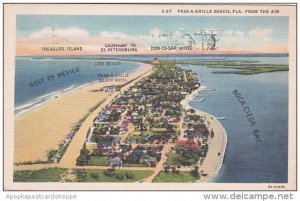 Florida Saint Petersburg Pass A Grille Beach 1937 Curteich