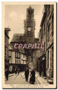 Old Postcard Vire Gate Tower of the 15th This door is & # 39ancienne entrance...