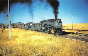 Colorado & Southern Railway Trains #903 & 902 Farthing, WY Vintage Postcard