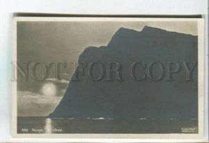 478605 Norway Nordkap north cap sunset Vintage postcard