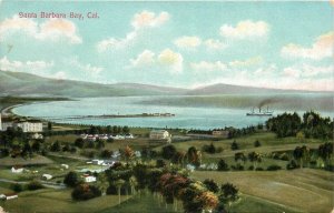 c1907 Postcard; Santa Barbara Bay CA Before Development, Unposted Newman Co.
