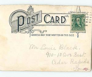 Pre-1907 black americana postcard ho4174
