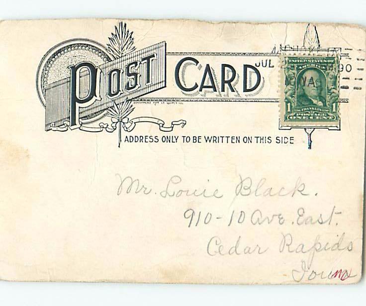 Pre-1907 black americana postcard ho4174