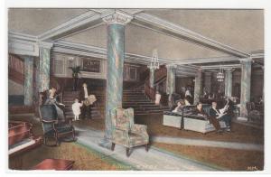 YMCA Lobby Interior Gary Indiana 1910c postcard