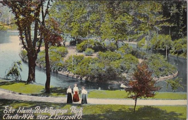 West Virginia Chester The Island Rock Springs Park Near East Liverpool Ohio