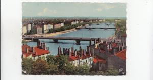 BF31377 lyon panorama des ponts sur le rhone  france front/back image