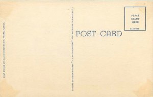 Miami Beach VillageFlorida FL Linen Postcard Unused