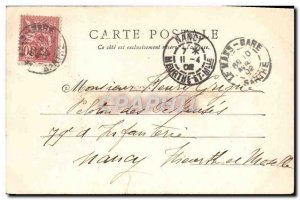 Old Postcard Le Mans Cathedral Porch Rider