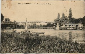 CPA BRY-sur-MARNE - La passereile de bry (146939)