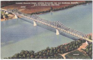 Auduborn Memorial Bridge, between Evansville, iNdiana and Henderson, Kentucky...