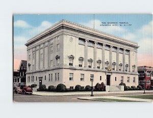 Postcard The Masonic Temple, Atlantic City, New Jersey