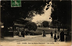 CPA PARIS 19e Parc de Buttes-Chaumont Allee ombragee (574419)