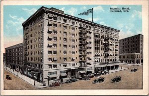 View of Imperial Hotel, Portland OR Vintage Postcard O69