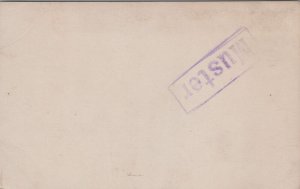 Victorian Lady With A Coffin Funeral Vintage RPPC C071