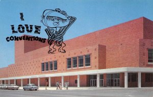 Moody Convention Center, Galveston, Texas ca 1950s Vintage Postcard