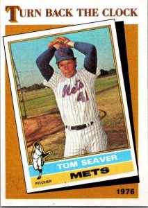 1986 Topps Baseball Card Tom Seaver New York Mets sk10657